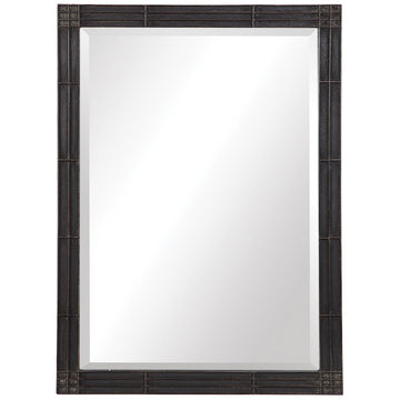 Uttermost Gower Aged Black Vanity Mirror