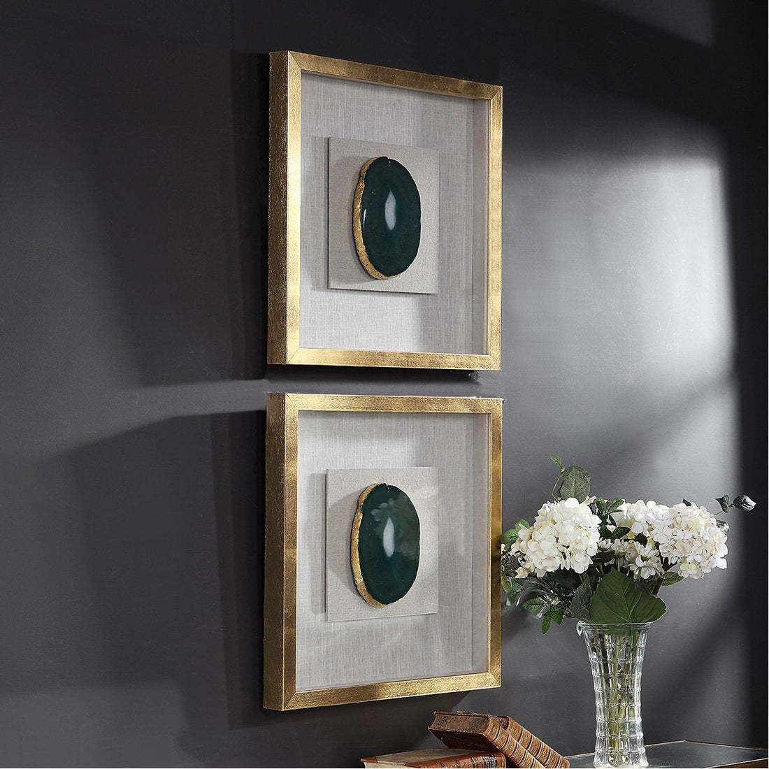 Uttermost Keeva Agate Stone Shadow Box