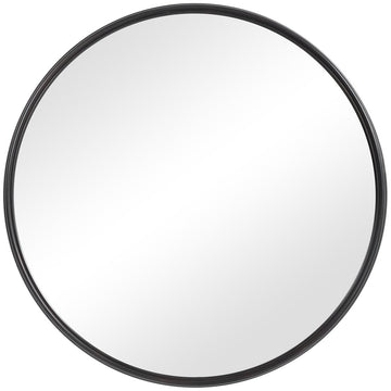 Uttermost Belham Round Iron Mirror