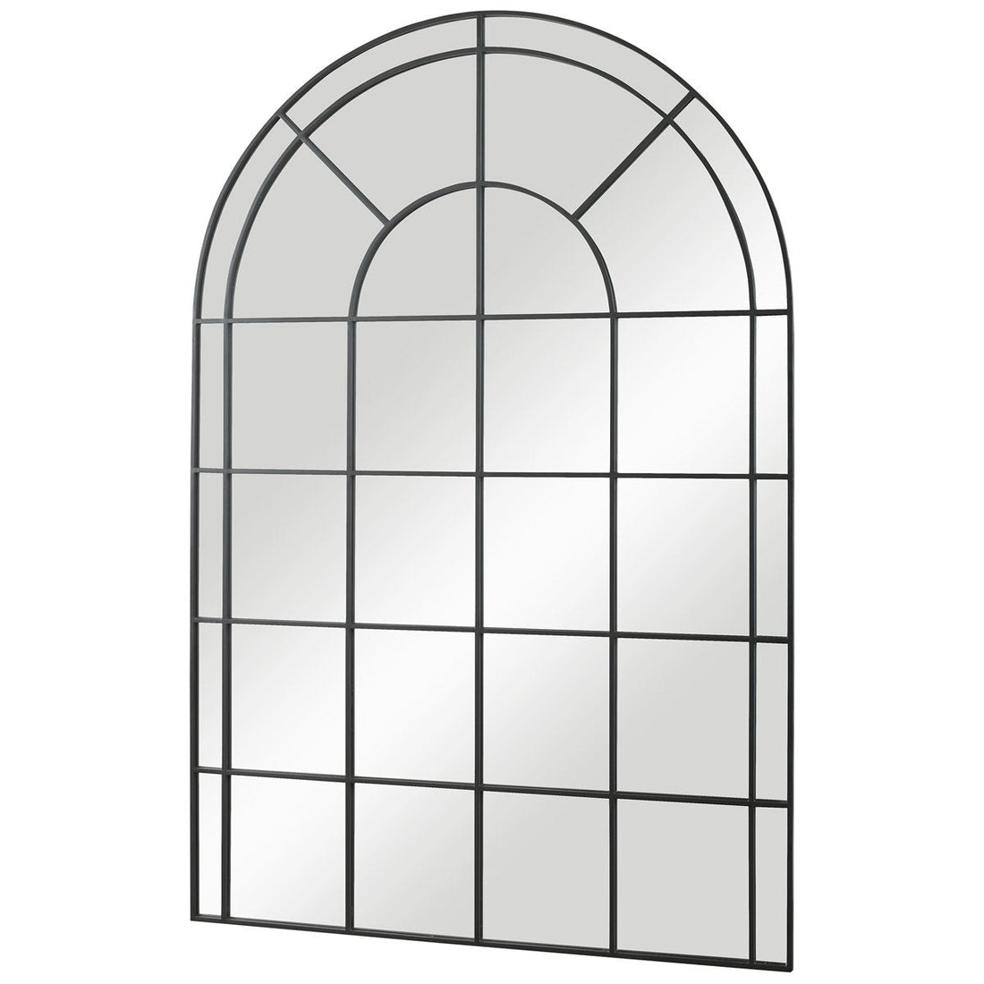 Uttermost Grantola Black Arch Iron Mirror