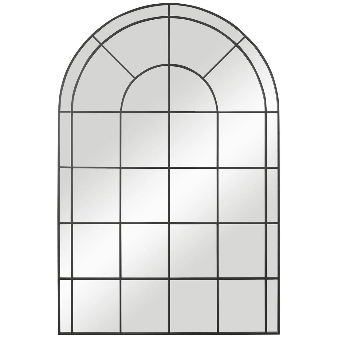 Uttermost Grantola Black Arch Iron Mirror