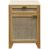 Worlds Away Nightstand with Cane Front Door