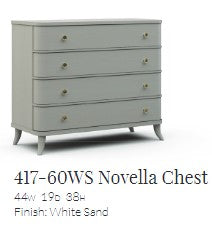 Hickory White Novella Chest In White Sand 417-60WS