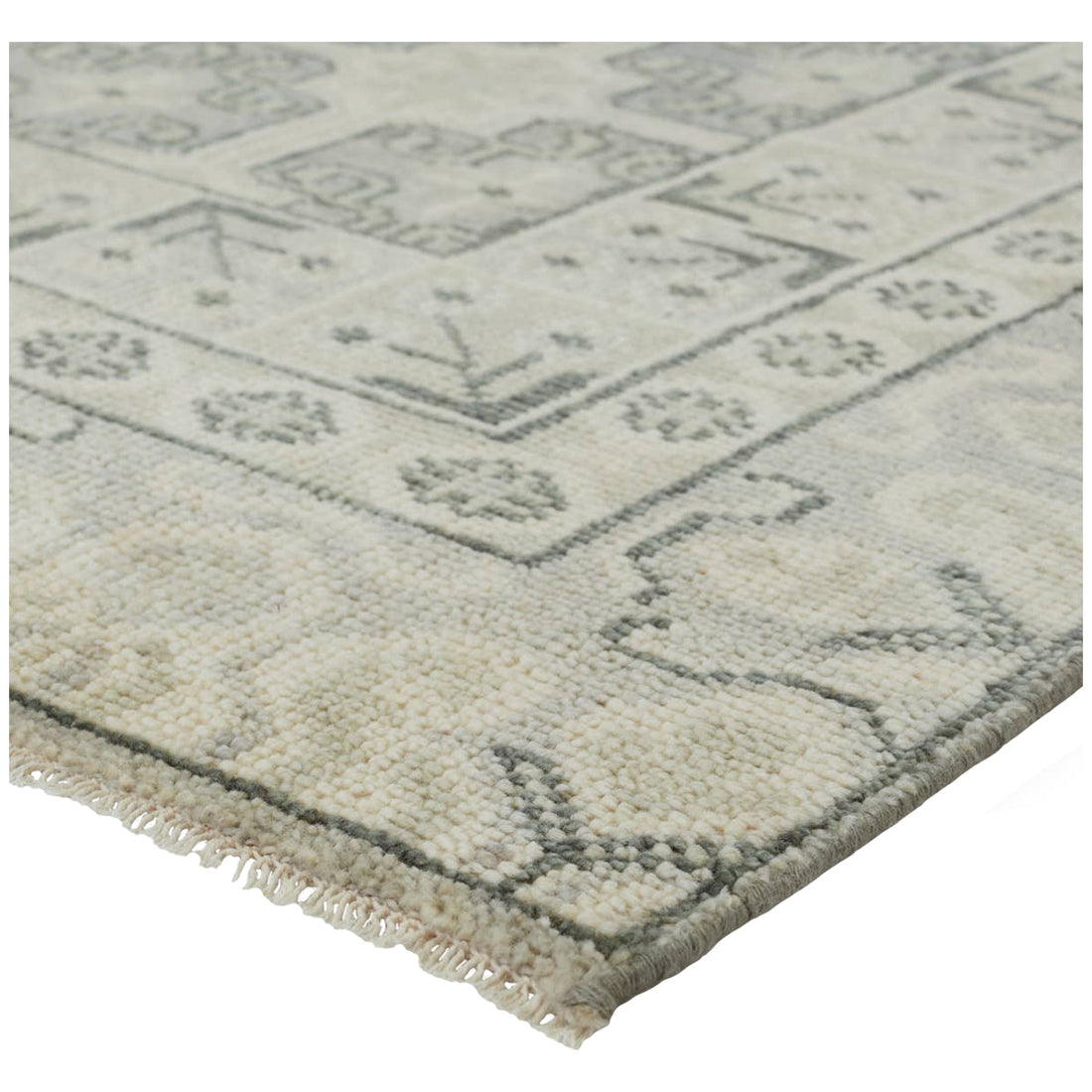 Jaipur Salinas Stage Bordered Ivory Green SLN08 Rug