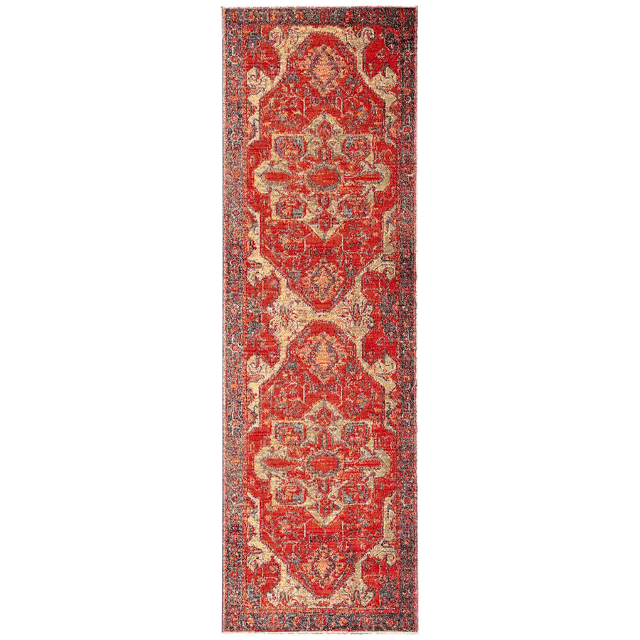 Jaipur Polaris Leighton Medallion Red Blue POL06 Rug