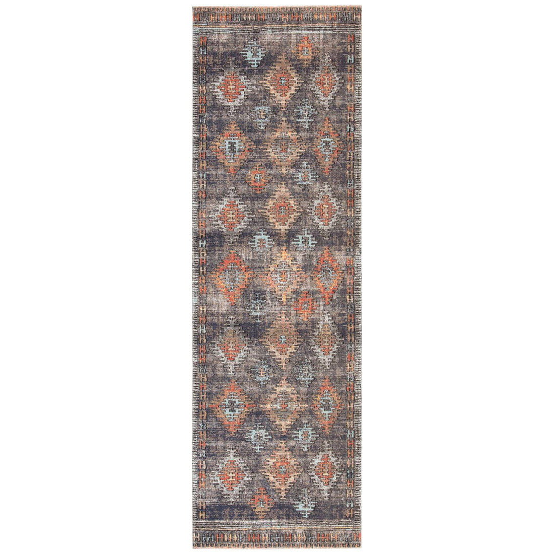 Jaipur Polaris Dez Tribal Blue Orange POL18 Rug