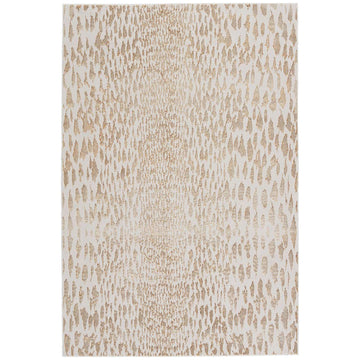 Jaipur Malilla by Nikki Chu Kimball Animal Ivory Gold MLI07 Rug