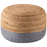 Jaipur Saba Oliana Ombre Stripes Light Gray Beige SAA11 Cylinder Pouf
