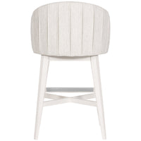 Vanguard Furniture Stocked Dining Barstool with Wood Retro Swivel Base