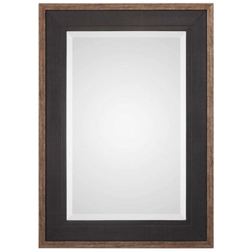 Uttermost Staveley Rustic Black Mirror