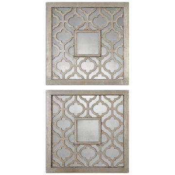 Uttermost Sorbolo Squares Decorative Mirror, Set of 2
