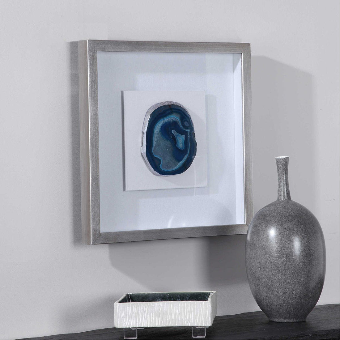 Uttermost Kalia Blue Stone Shadow Box