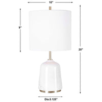 Uttermost Eloise White Marble Table Lamp
