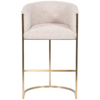 Vanguard Furniture Skye Button Back Metal Frame Bar Stool