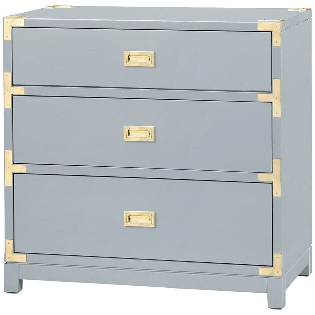 Villa & House Victoria 3-Drawer Side Table - Gray