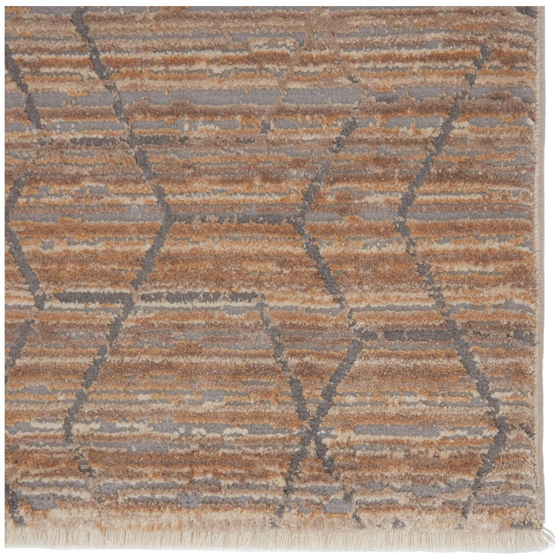 Jaipur Vienne Cavendish Trellis Geometric Tan Gray VNE12 Rug