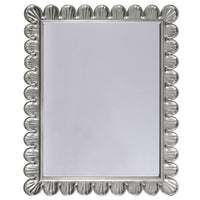 Worlds Away Scalloped Edge Frame Mirror