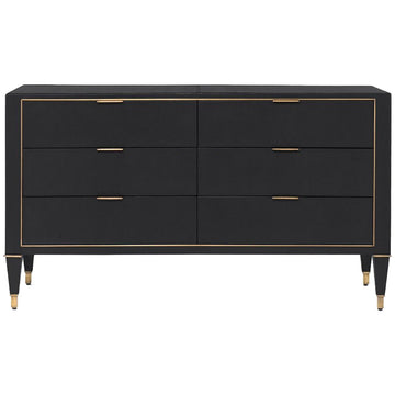 Villa & House Hunter Extra Large 6-Drawer Dresser - Black