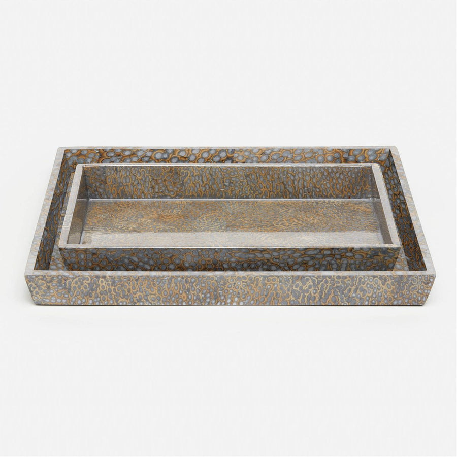 Pigeon and Poodle Callas Rectangular Tray - Tapered, 2-Piece Set
