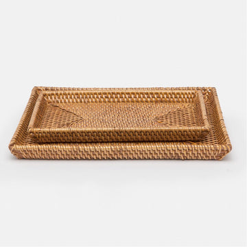 Pigeon and Poodle Dalton Rectangular Tray - Tapered, 2-Piece Set