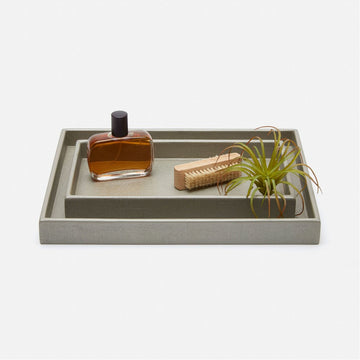 Pigeon and Poodle Dannes Rectangular Tray - Straight, 2-Piece Set