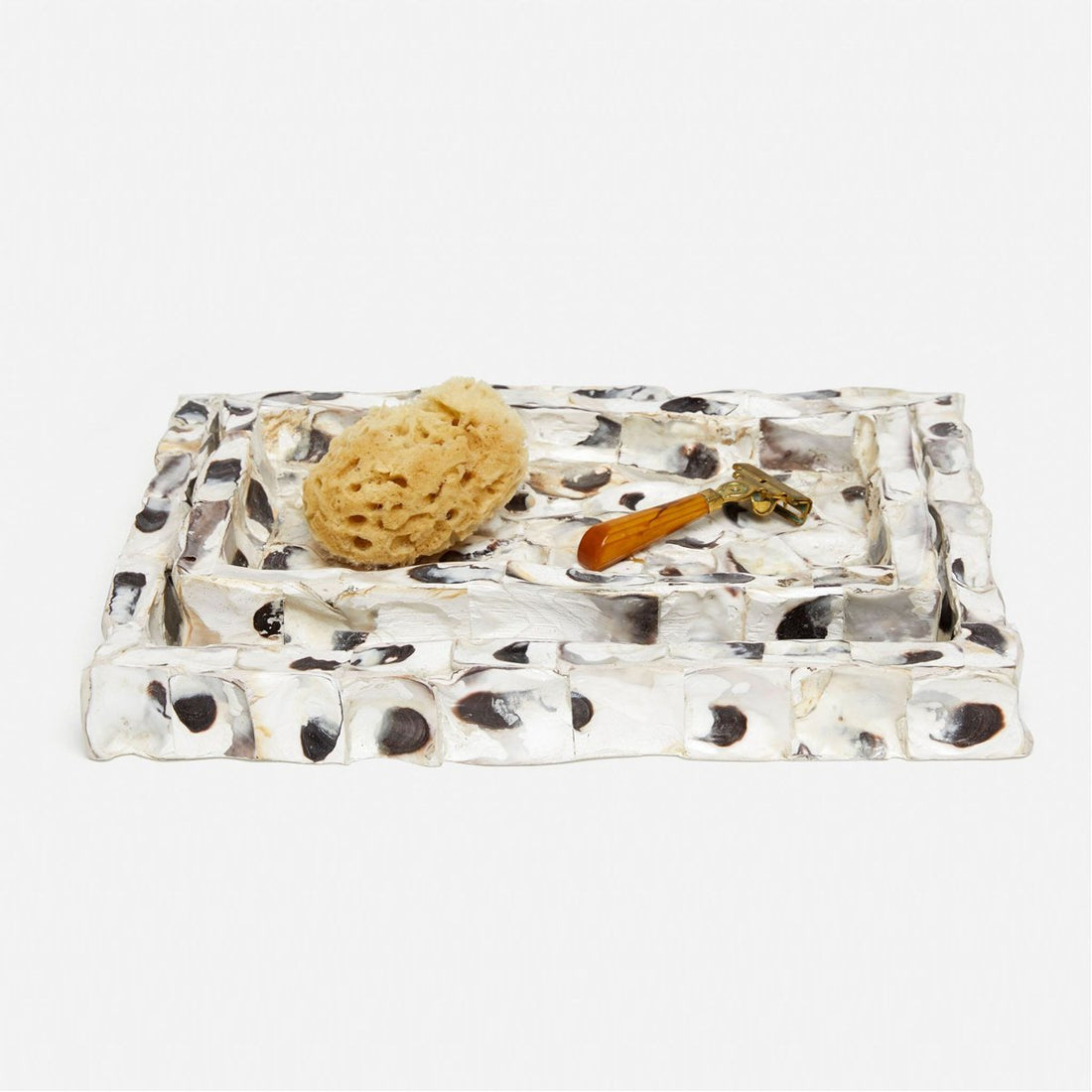 Pigeon and Poodle Enna Rectangular Tray - Straight, 2-Piece Set