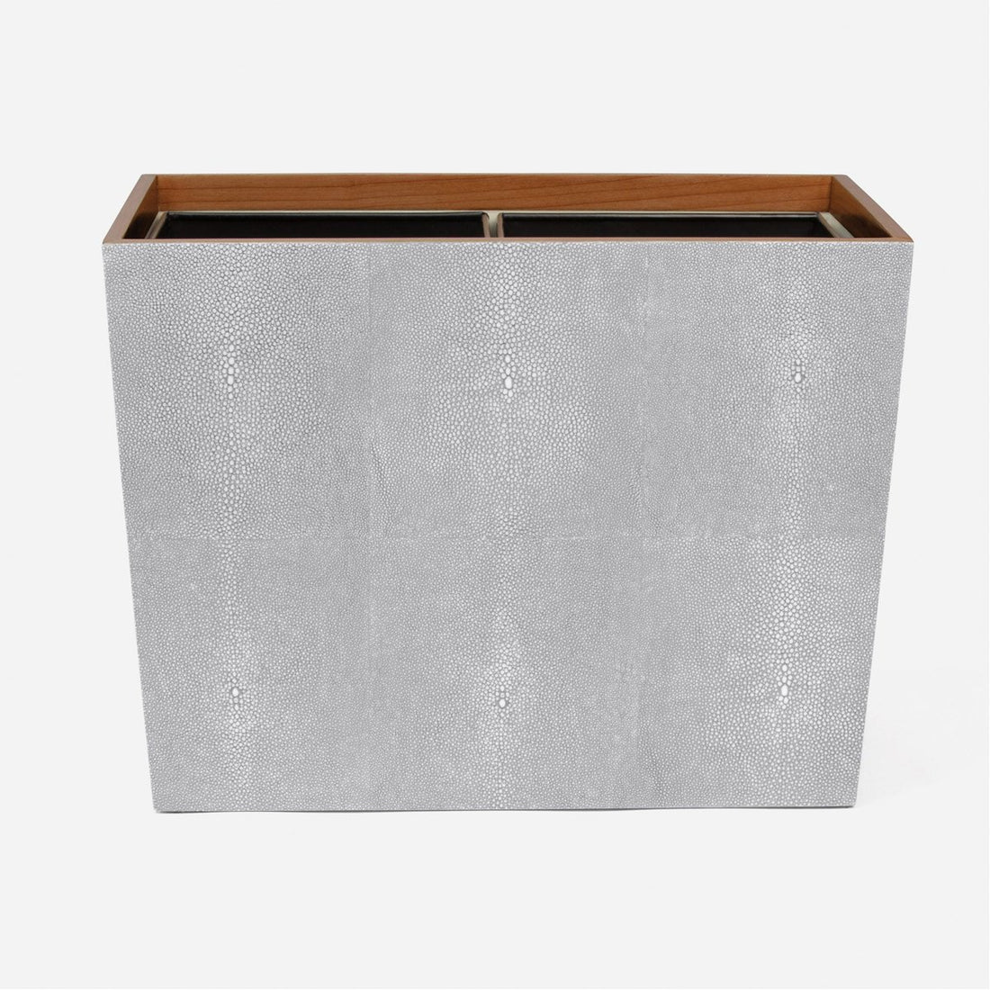 Pigeon and Poodle Manchester Double Rectangular Wastebasket, Tapered