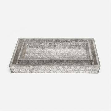 Pigeon and Poodle Melfi Tapered Rectangular Tray, 2-Piece Set