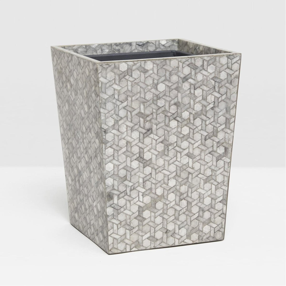 Pigeon and Poodle Melfi Square Wastebasket, Tapered