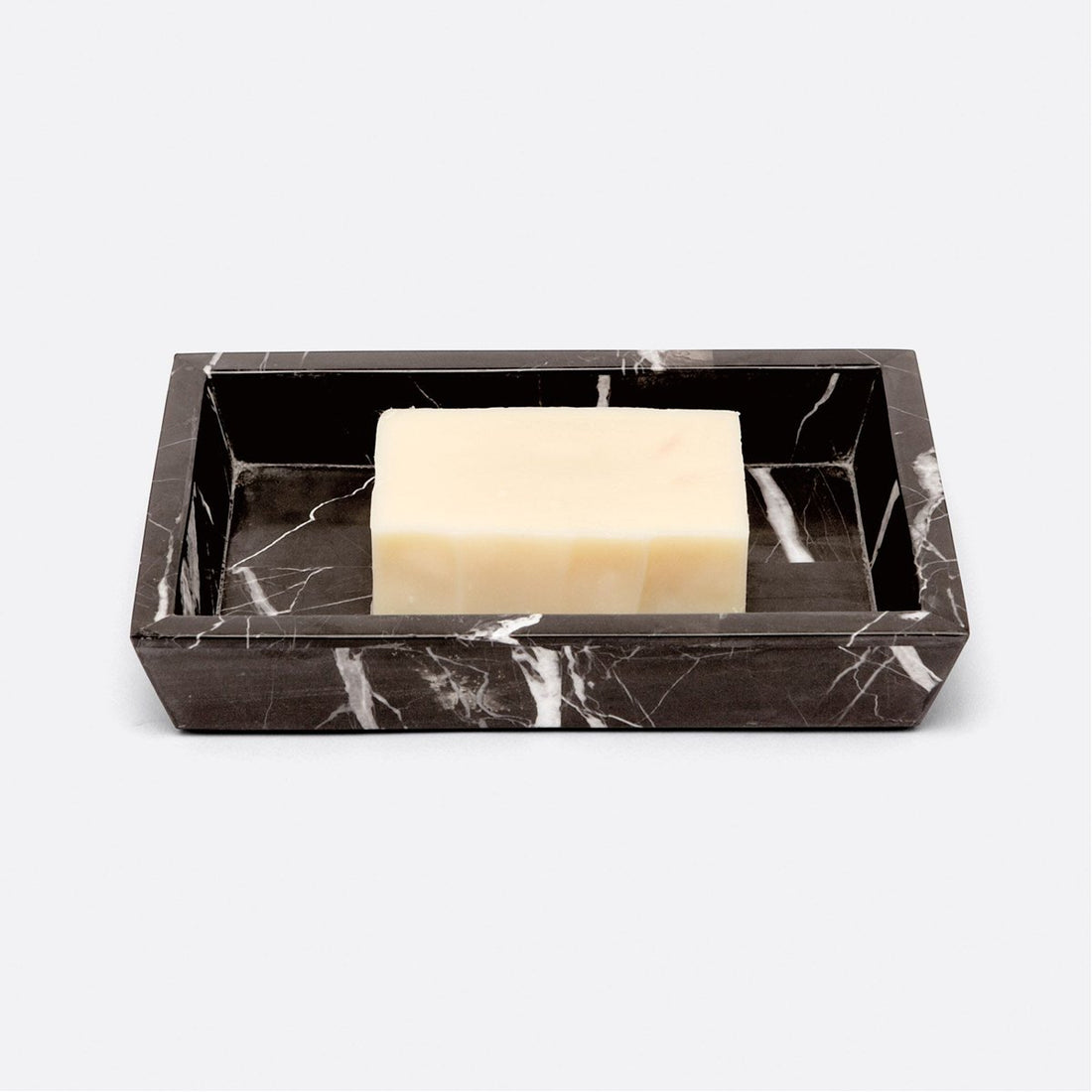 Pigeon and Poodle Rhodes Rectangular Nero Soap Dish, Tapered