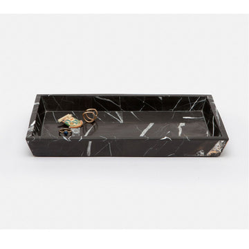 Pigeon and Poodle Rhodes Rectangular Nero Tray, Tapered
