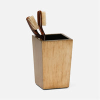 Pigeon and Poodle Tanlay Square Brush Holder, Tapered