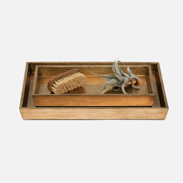 Pigeon and Poodle Tanlay Rectangular Tray - Tapered, 2-Piece Set