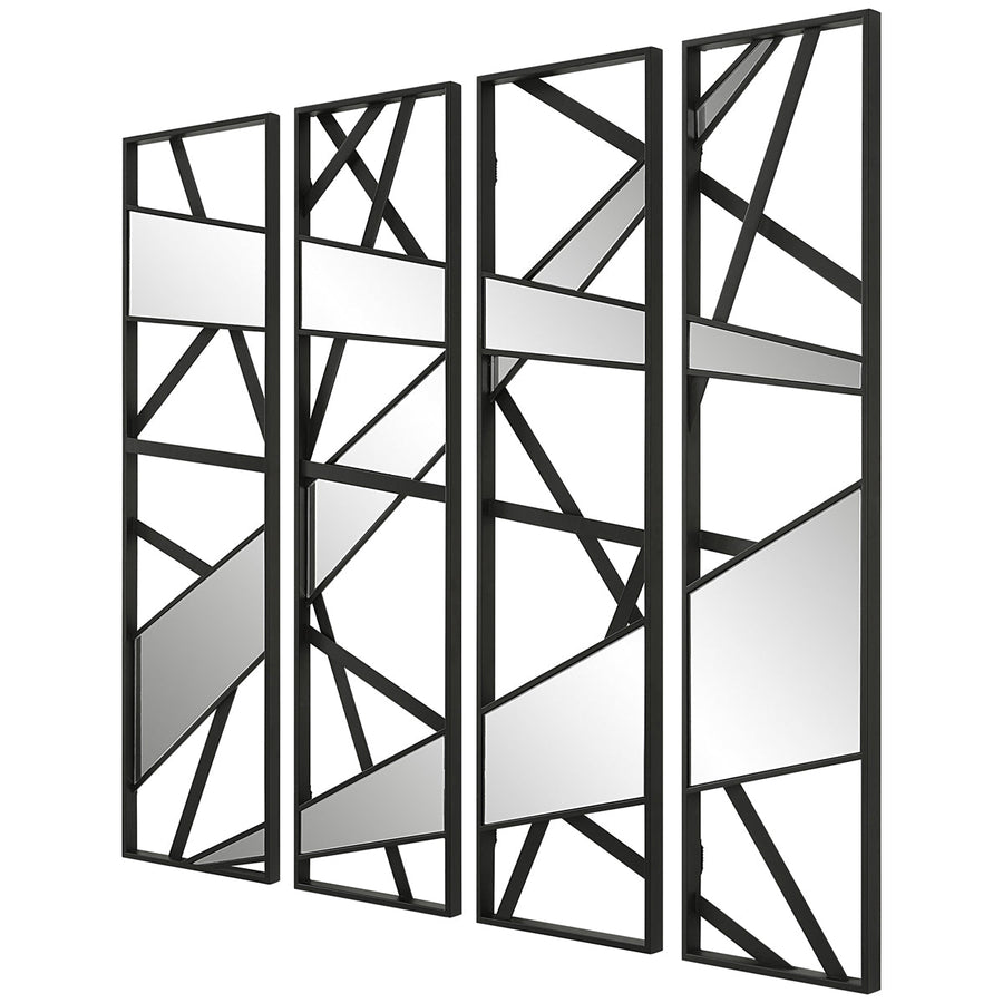 Uttermost Looking Glass Mirrored Wall Decor, 4-Piece Set