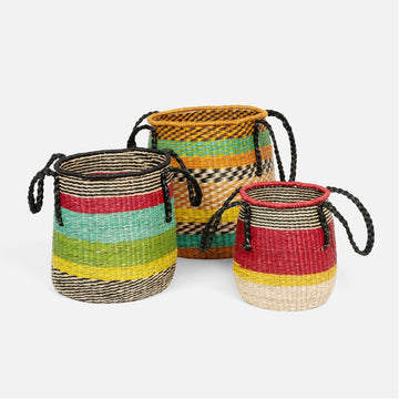 Pigeon and Poodle Millbrae Nested Baskets, 3-Piece Set