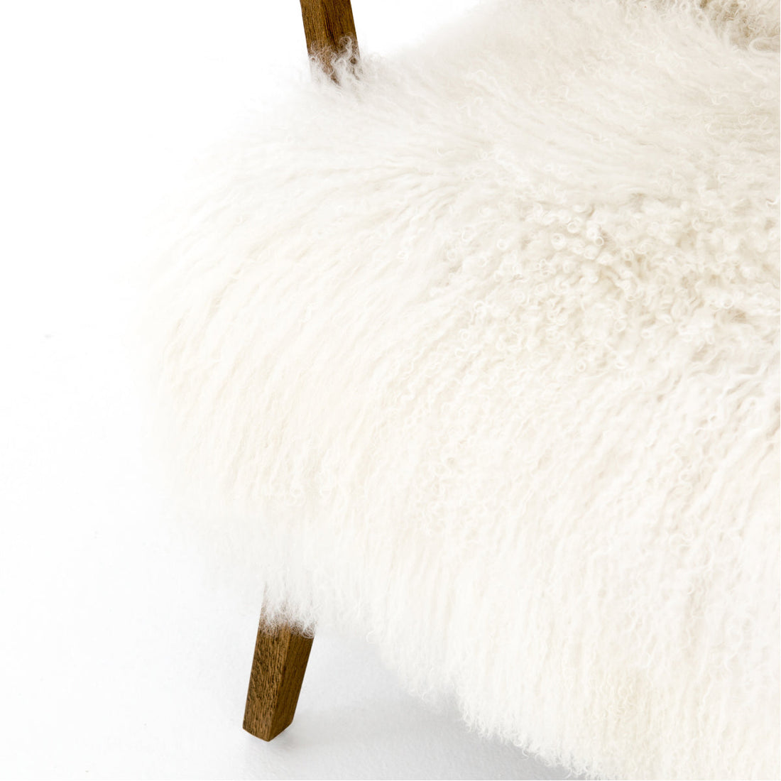 Four Hands Irondale Ashland Armchair - Mongolia Cream Fur