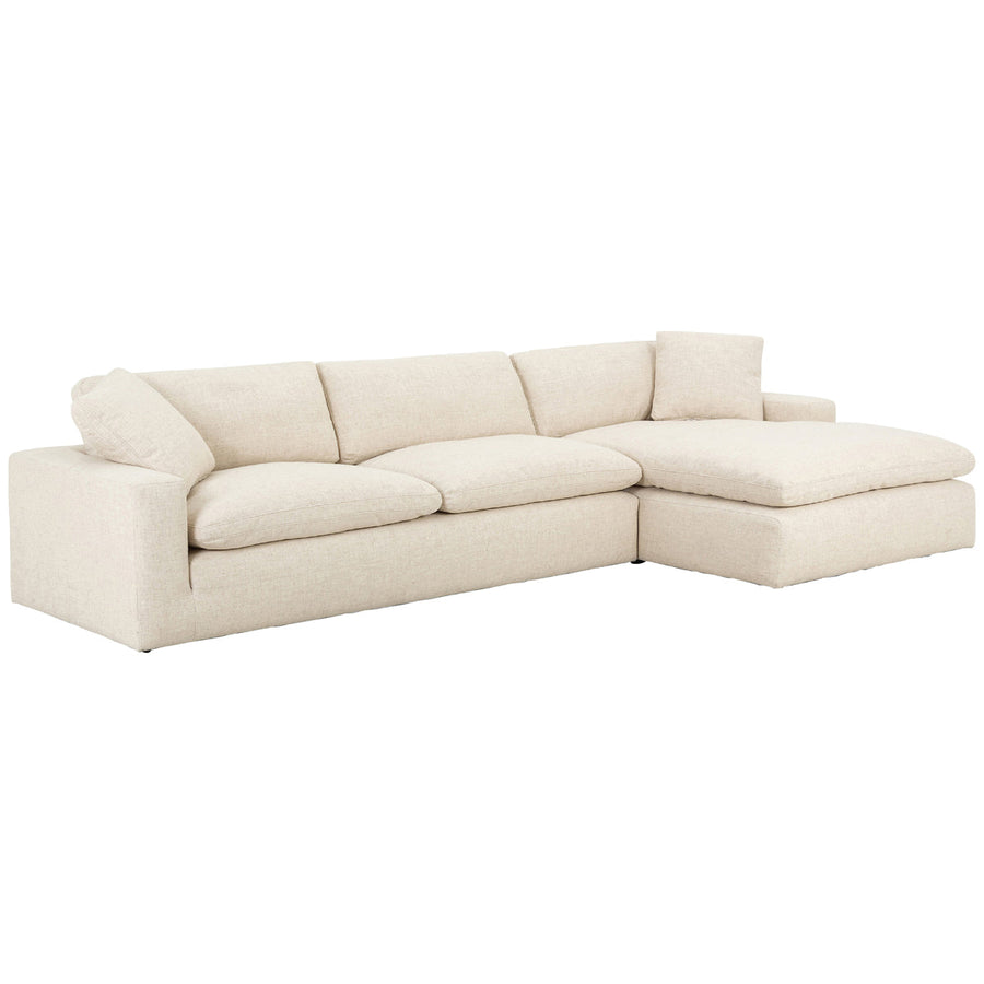 Four Hands Oslo Plume 2-Piece Sectional - Thames Cream