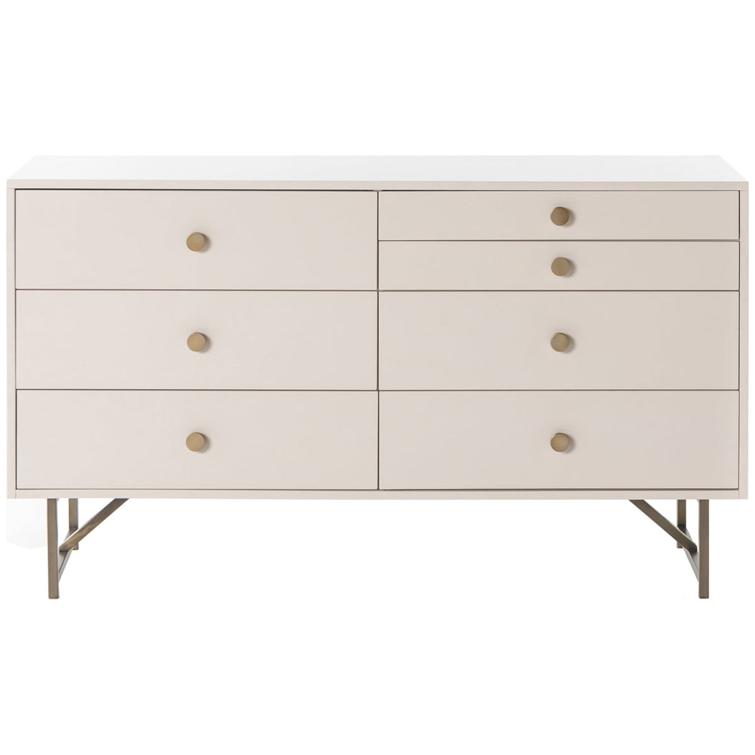 Four Hands Belfast Van 7-Drawer Dresser - Matte Alabaster