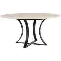 Four Hands Rockwell Gage Travertine Dining Table
