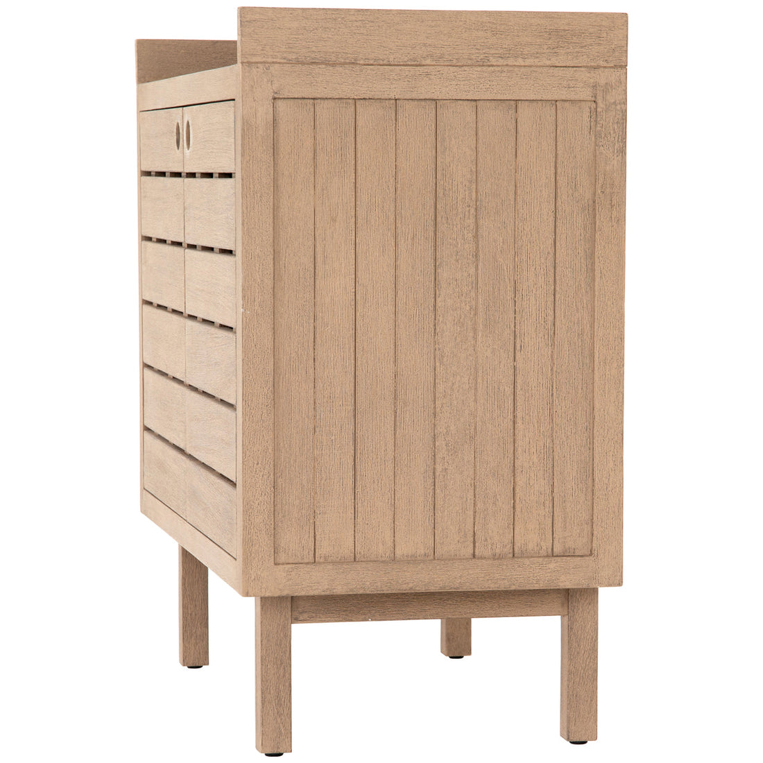 Four Hands Solano Lula Small Outdoor Sideboard - Washed Brown