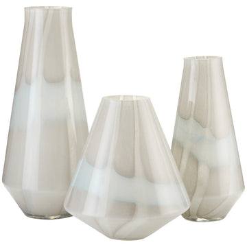 Currey and Company Floating Cloud Vase, 3-Piece Set