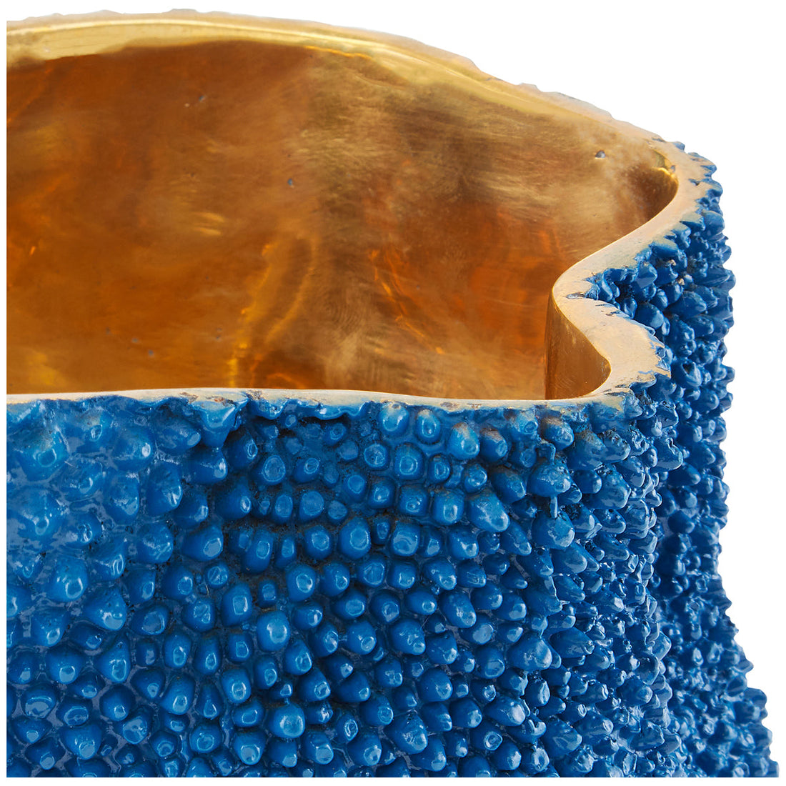 Currey and Company Jackfruit Medium Cobalt Blue Vase