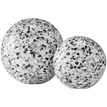 Currey and Company Ross Speckle Ball, 2-Piece Set