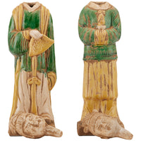 Currey and Company Tang Dynasty Palace Servants, Set of 2