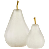 Currey and Company Pear Sculptures, 2-Piece Set