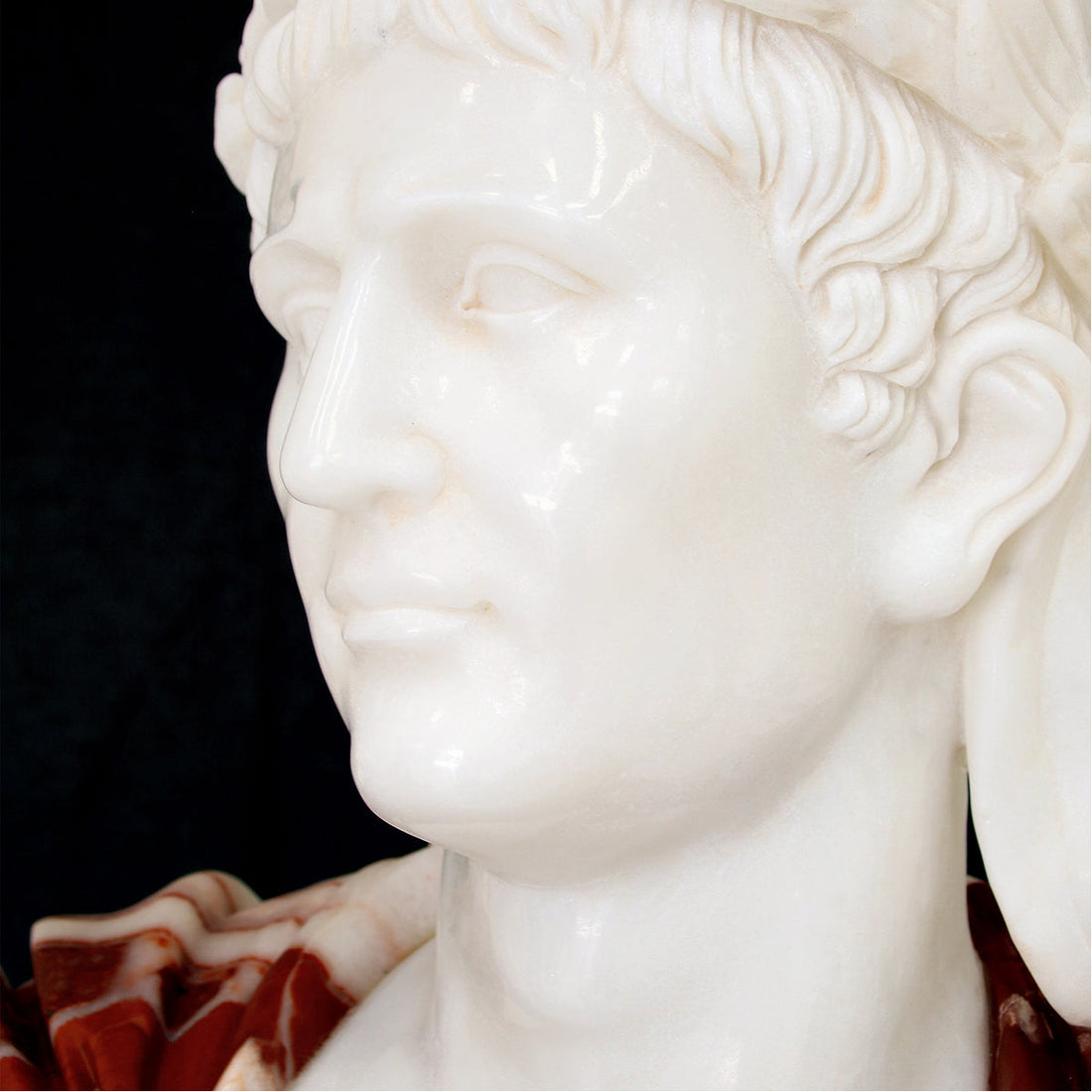 Currey and Company Cristos Marble Bust Sculpture