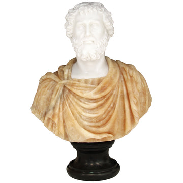 Currey and Company Thanos Marble Bust Sculpture