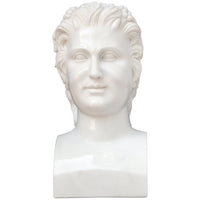 Currey and Company Hector Marble Bust Sculpture