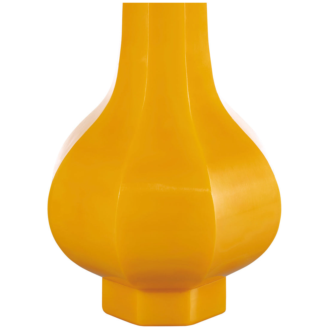 Currey and Company Imperial Yellow Peking Stem Vase