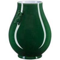 Currey and Company Imperial Green Deer Ears Vase